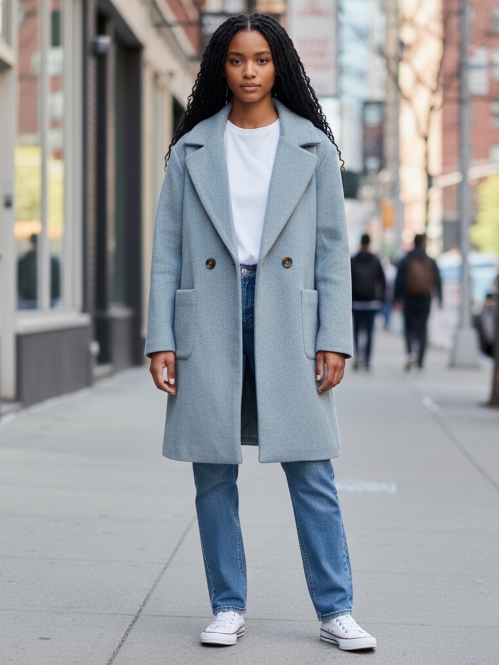 Cyrus Light Gray Overcoat L